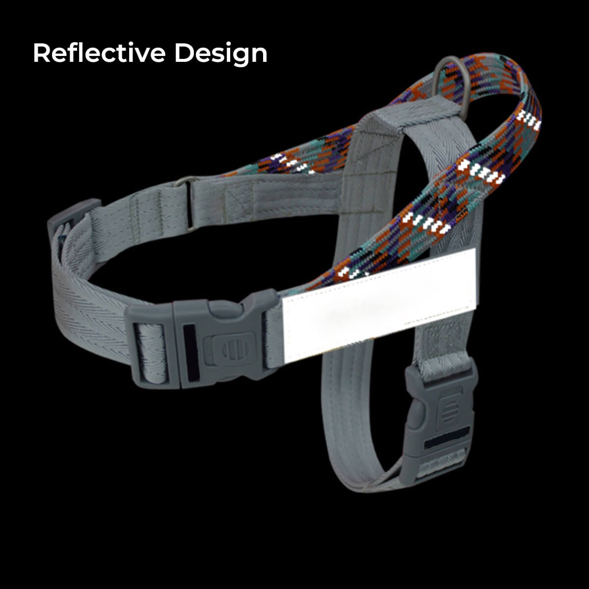 Reflective Buffer Anti Pull Large Dog Harness For Trunk