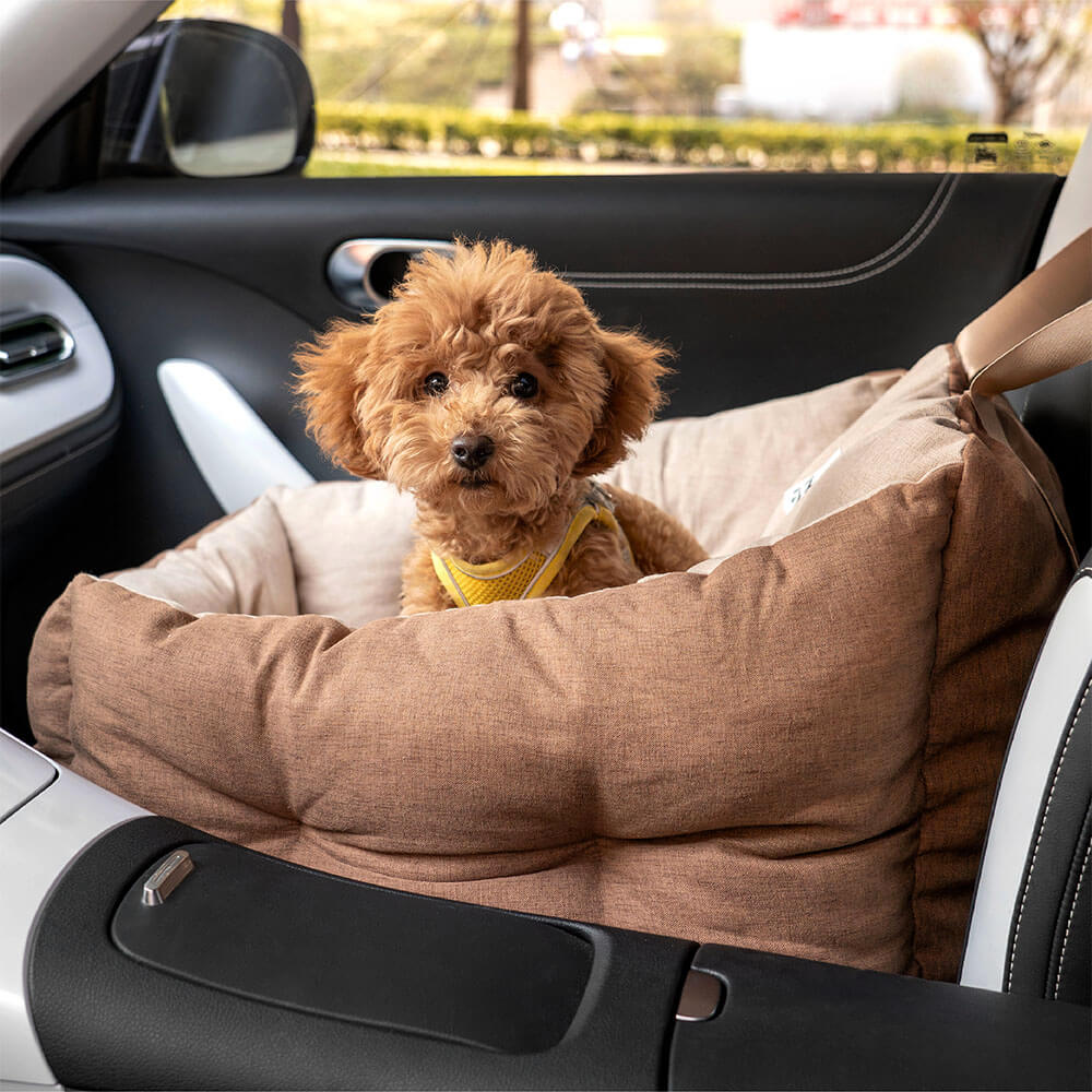 Proteção de viagem Booster Cama de assento de carro para cachorro elevada e espessa à prova d'água