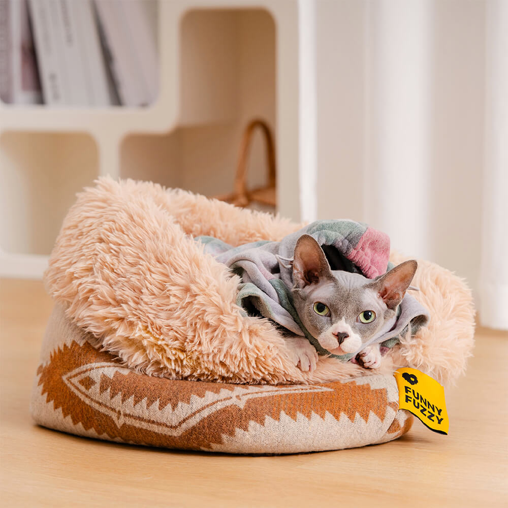 Warm Foldable Fully Wrapped Hug Cat Sleeping Bag