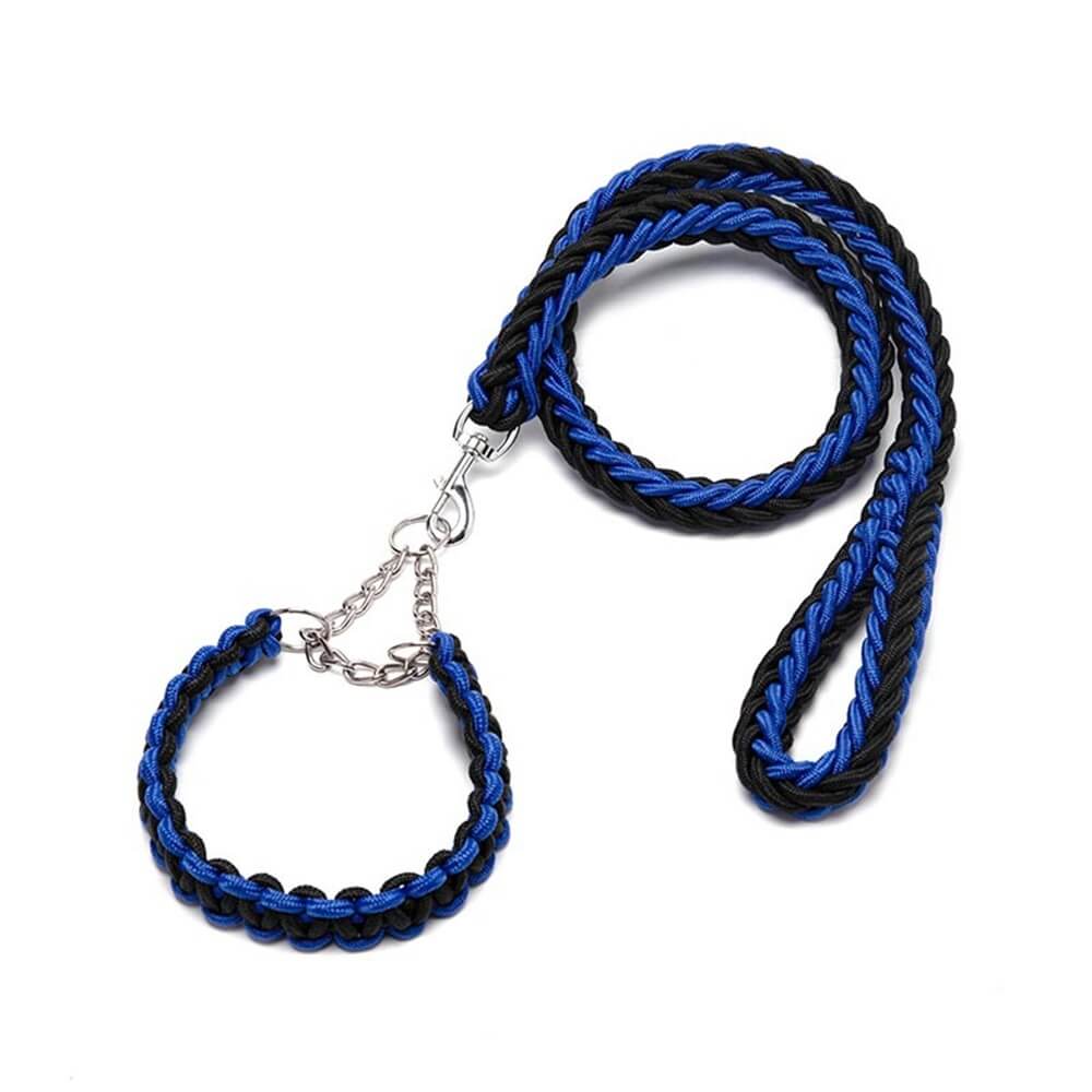 Explosion-Proof Nylon Braided Dog Leash and Collar