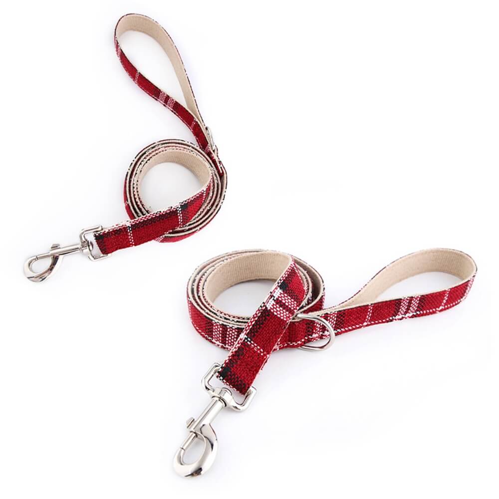 Pure Linen Dog Leash and Collar - Breathable and Durable