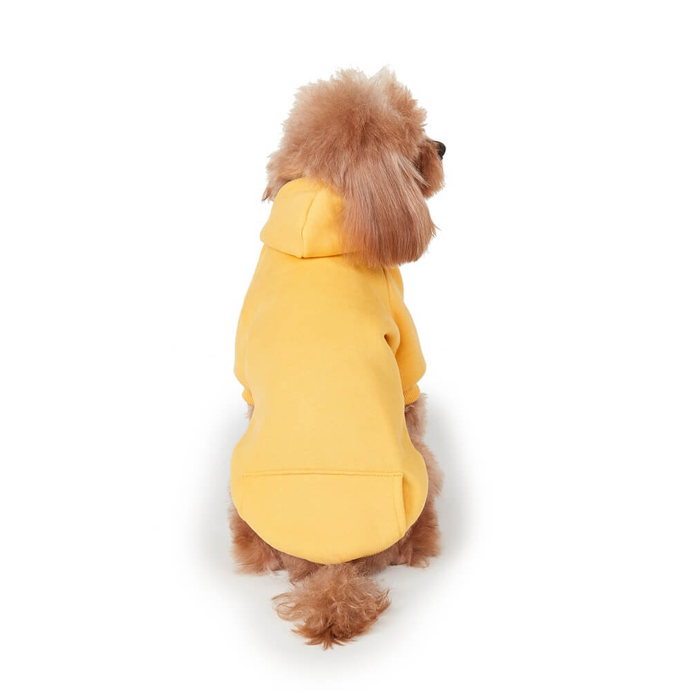 Cozy Solid Color Dog Hoodie – Available in Four Colors