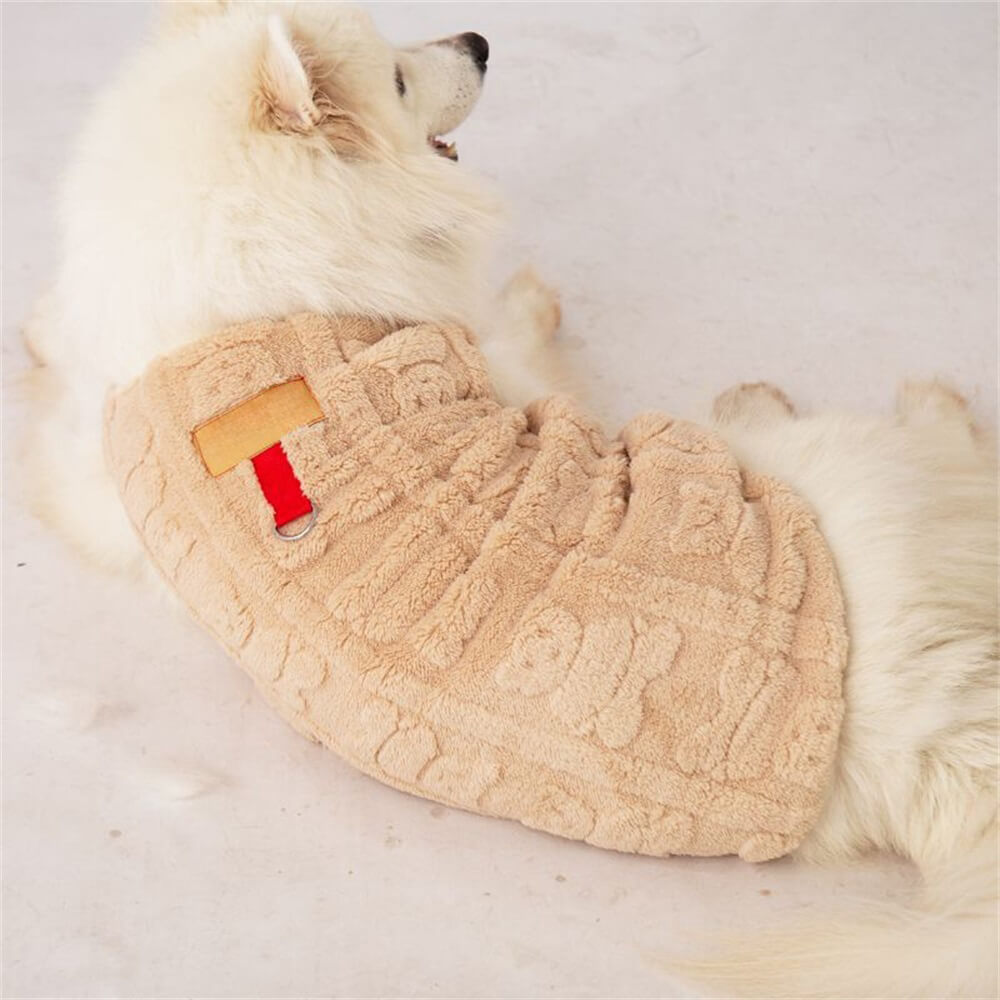 Plush and Cozy Dog Vest - Perfect for Winter Warmth