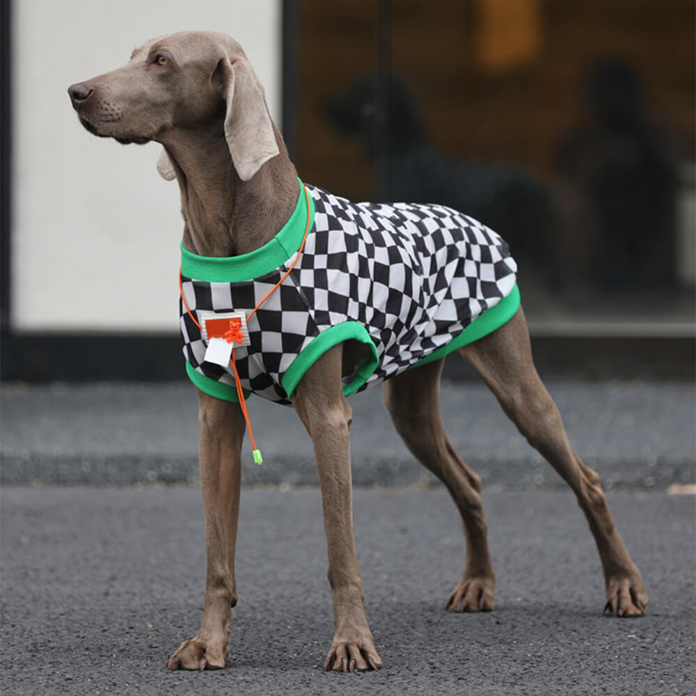 Chic Style Checkerboard Breathable Mesh Dog Cooling Vest