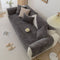 Delicate Waffle Chenille Fabric Furniture Protector Couch Cover