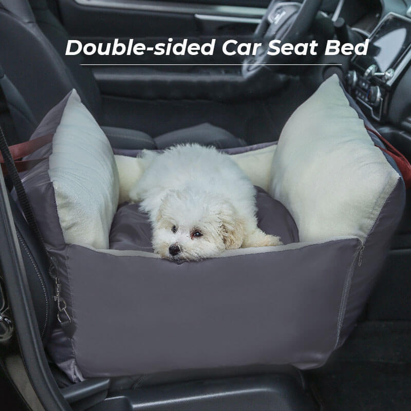 Cama de transporte de carro de viagem para animais de estimação de dupla face à prova d'água cama de assento de carro para cachorro