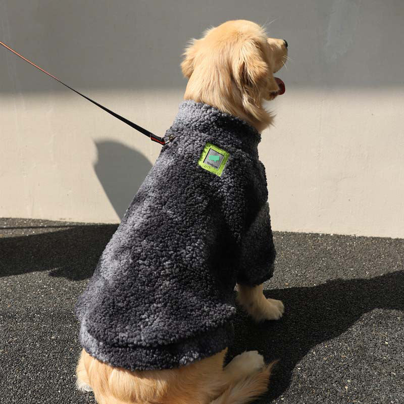 Casacos de jaqueta peludo tie-dye para cachorro
