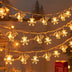 Luzes LED Luzes de corda USB para renas e flocos de neve de Natal