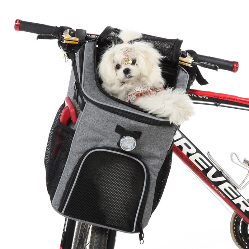 Mochila multifuncional para porta-bicicletas para cães e gatos