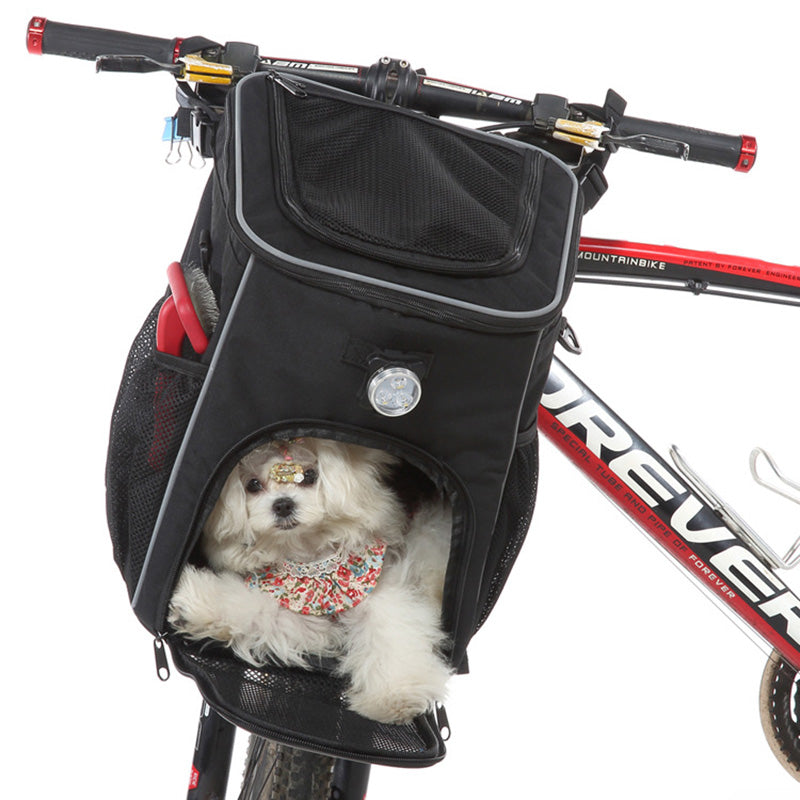 Mochila multifuncional para porta-bicicletas para cães e gatos