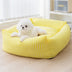 Cama retangular lavável para cachorro Cama respirável para animais de estimação