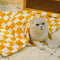 Cobertor elegante de flanela xadrez para animais de estimação Cobertor para cães e gatos