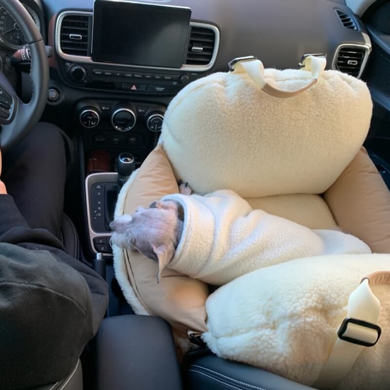Protetor de filhote de cachorro de segurança de viagem grande cama de assento de carro para cachorro