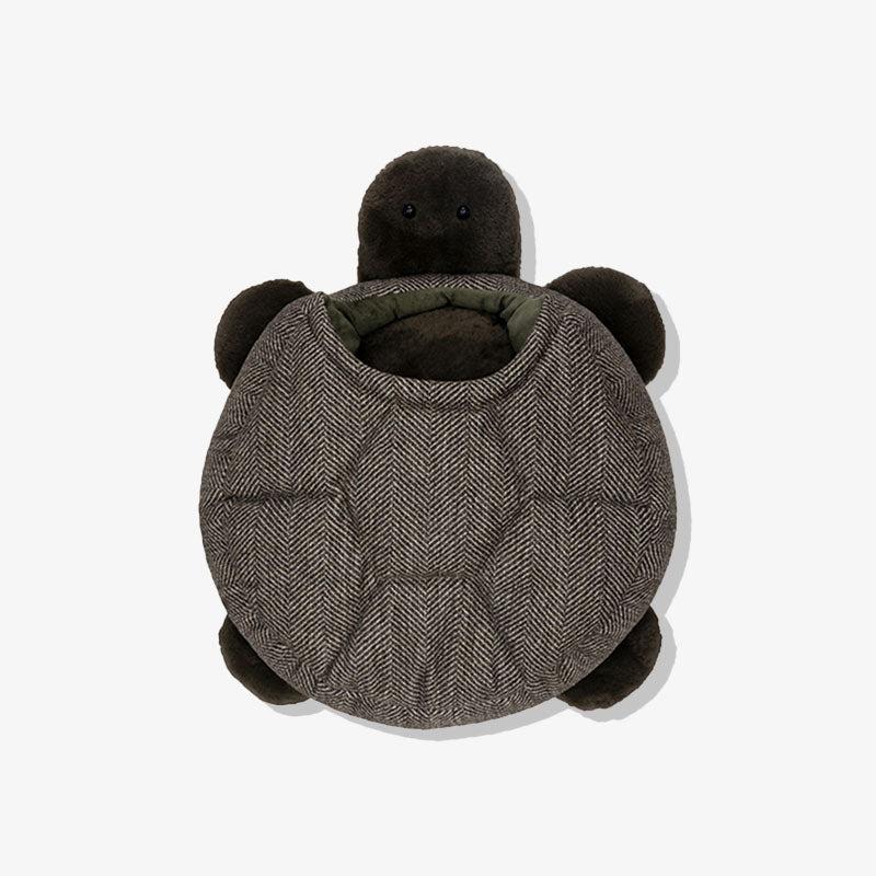 Cama de saco de dormir para gato enrolado em tartaruga