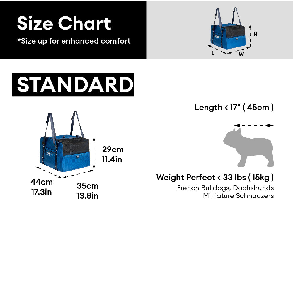 Lightweight Waterproof Safety Dog Booster Car Seat ＆ Pet Carrier - Gympet