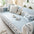 Embroidered Lace Fresh Non-Slip Couch Cover with Ruffled Trim