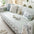 Embroidered Lace Fresh Non-Slip Couch Cover with Ruffled Trim
