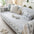 Embroidered Lace Fresh Non-Slip Couch Cover with Ruffled Trim
