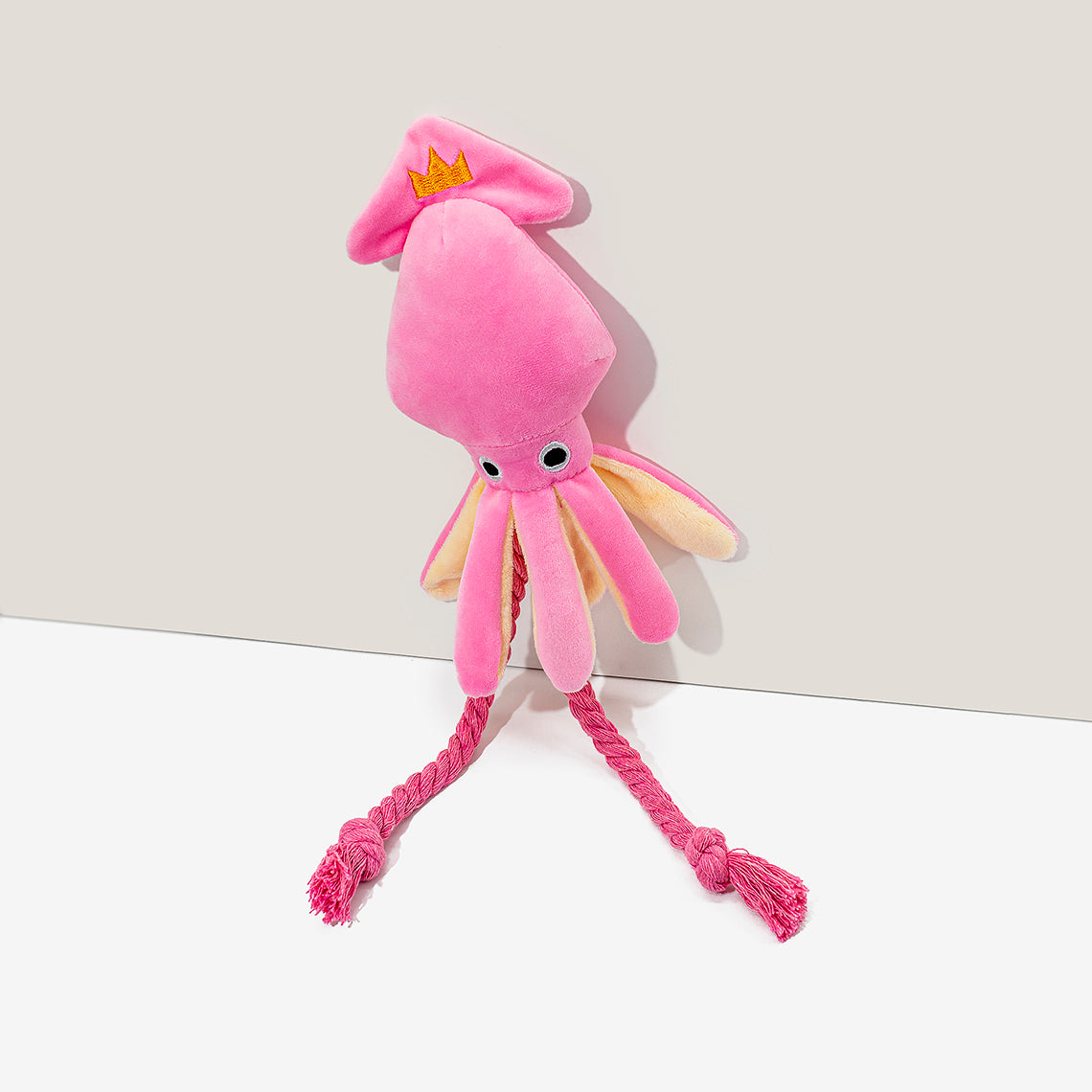 Brinquedo de pelúcia para cachorro de lula rosa
