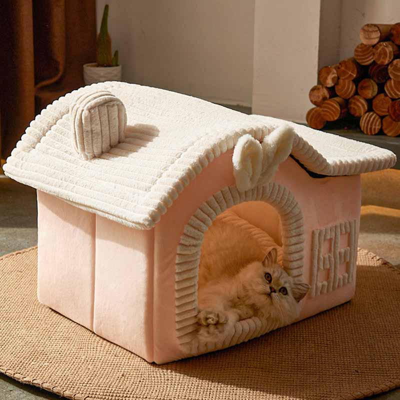 Cama semi-fechada para gatos House Design