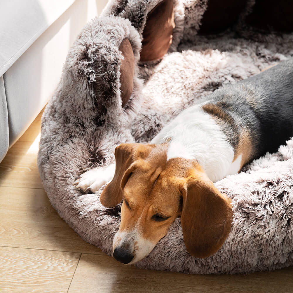 Cama Grande Redonda Para Cachorro - Pata Fuzzy