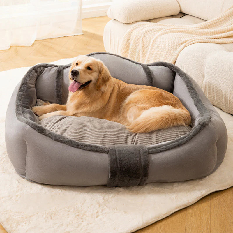 Sofá-cama vintage grande e aconchegante para cachorro